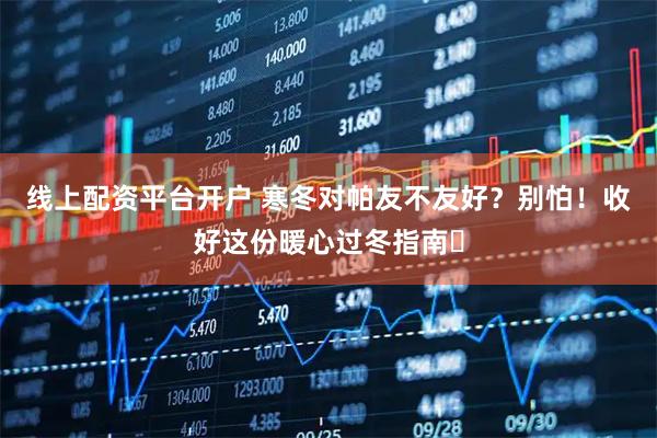 线上配资平台开户 寒冬对帕友不友好？别怕！收好这份暖心过冬指南️