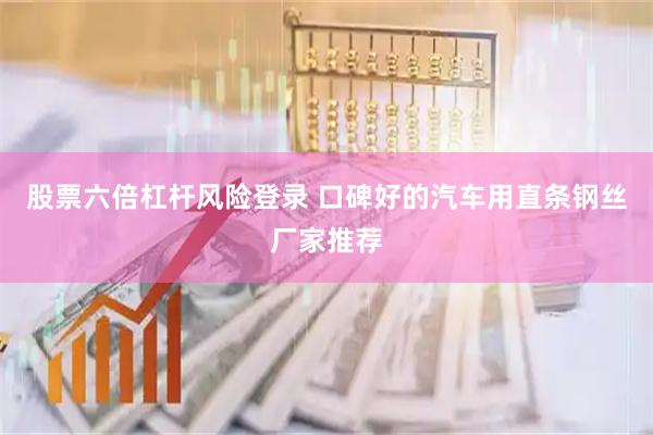 股票六倍杠杆风险登录 口碑好的汽车用直条钢丝厂家推荐